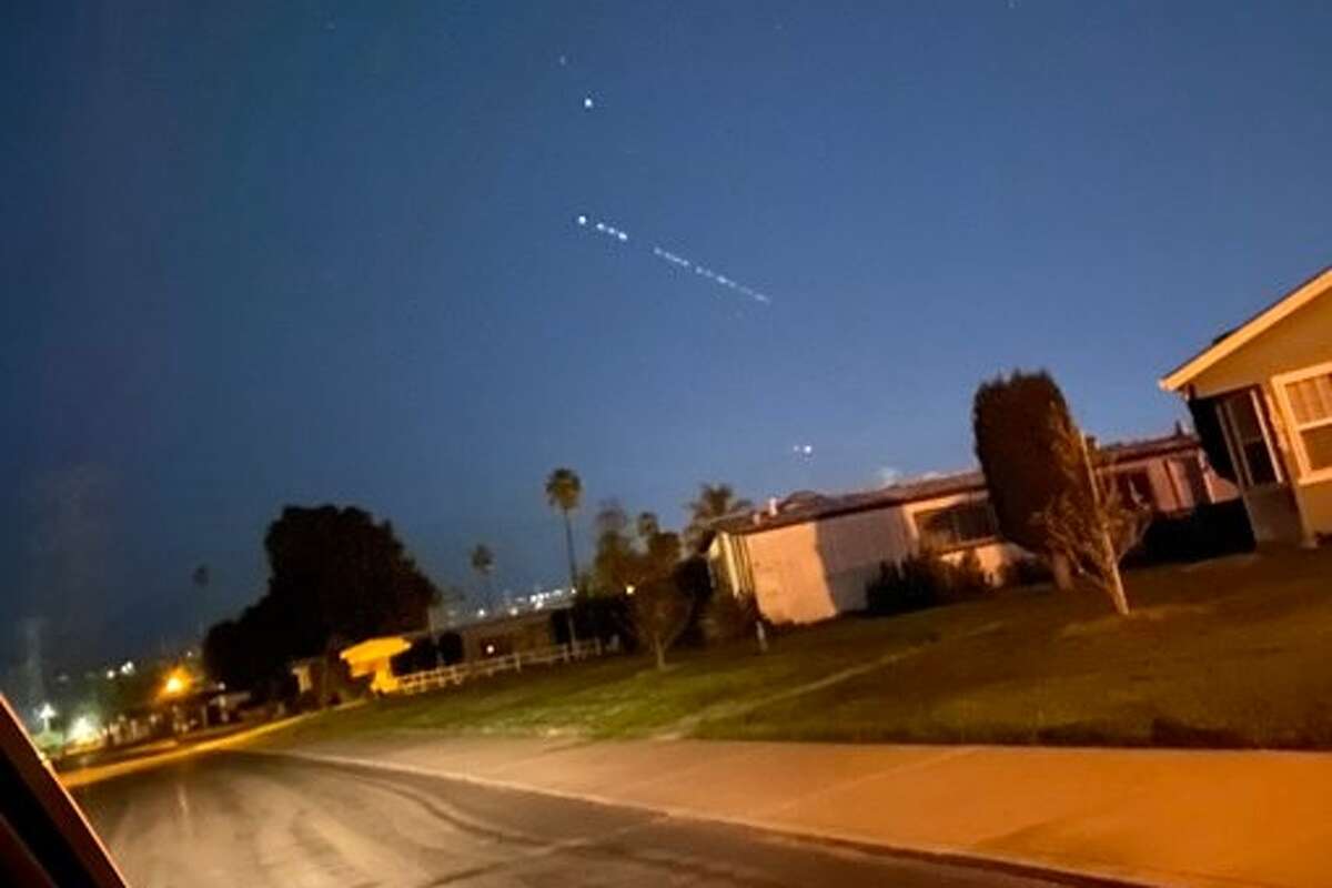 Strange and mysterious string of lights spotted in Bay Area sky
