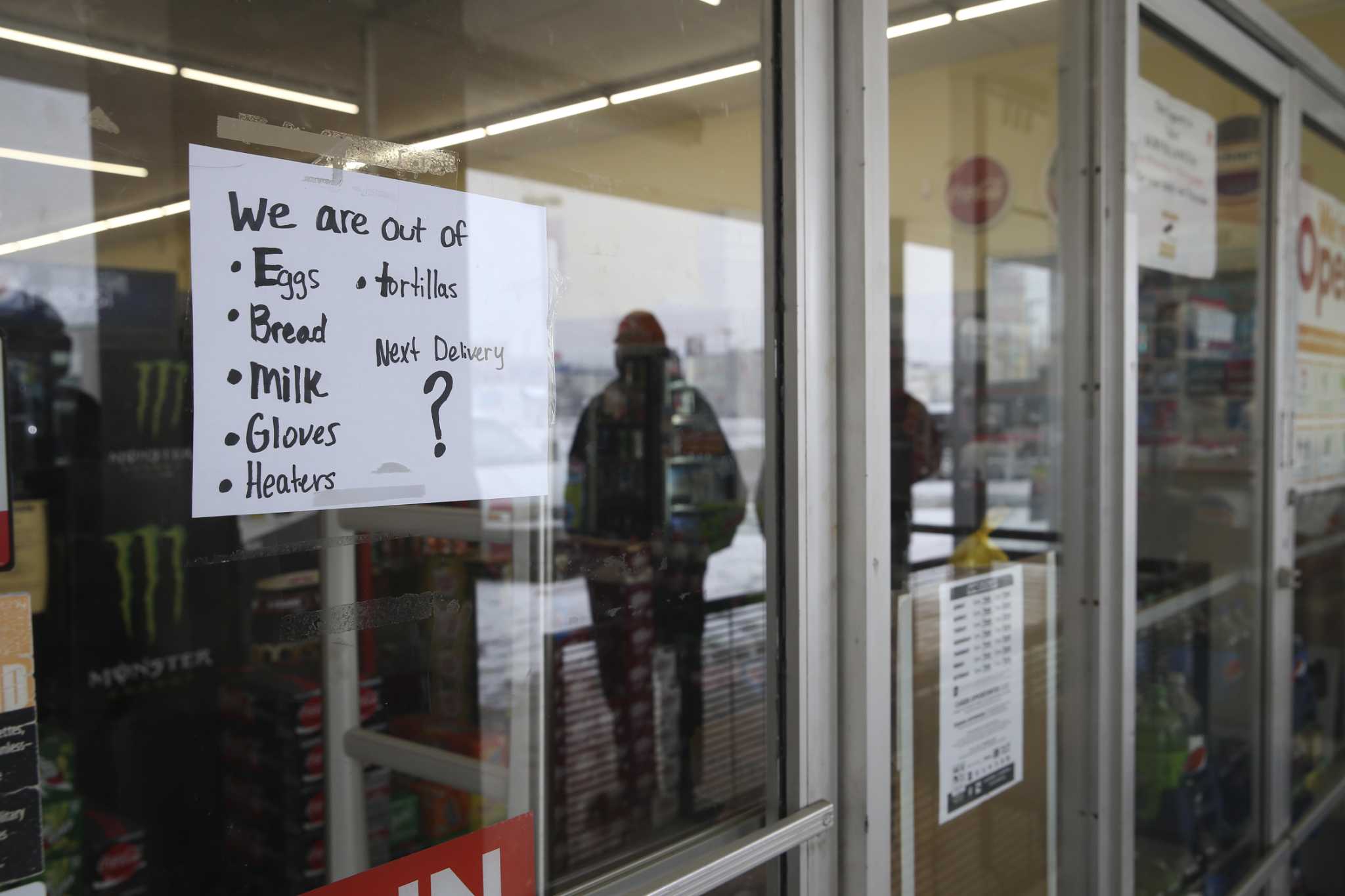 San Antonio shoppers find empty shelves as grocers grapple with power outages, icy roads