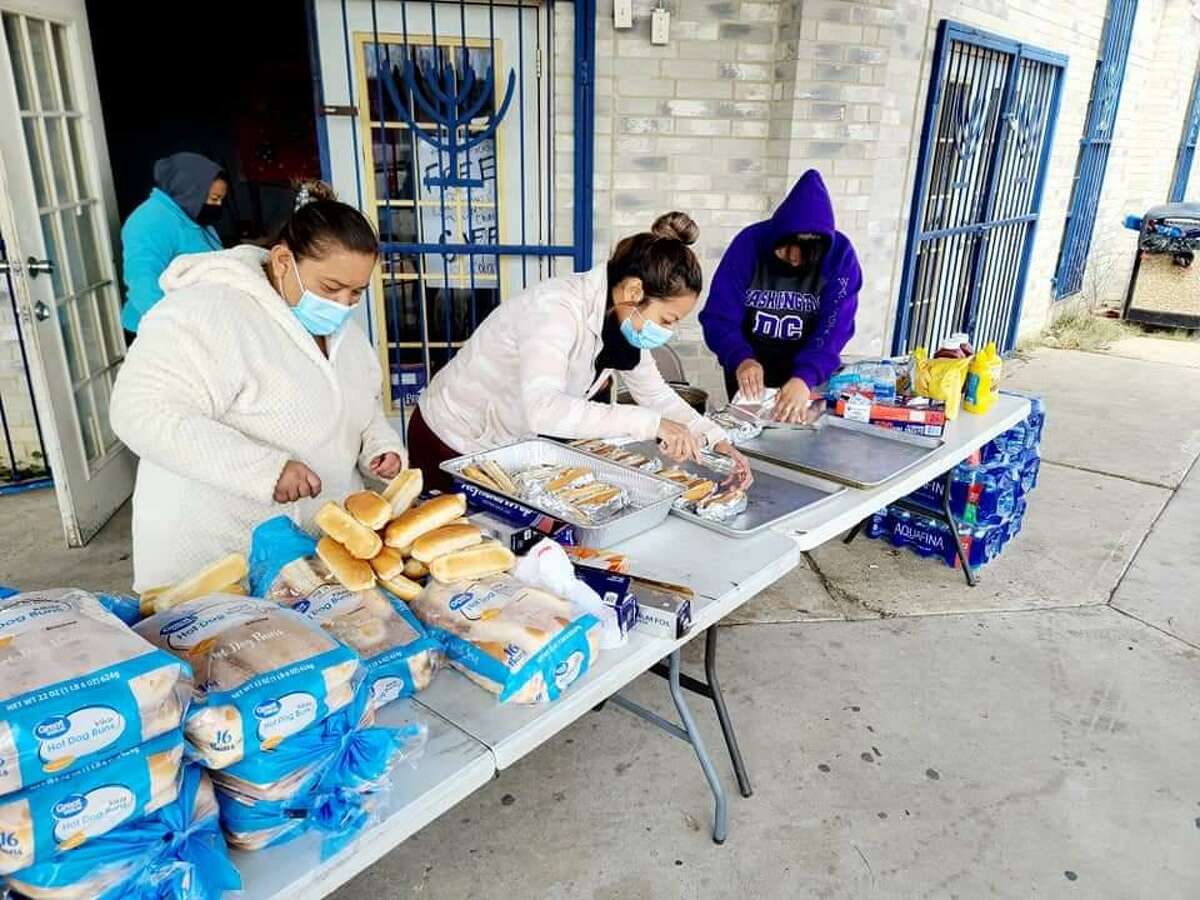 Rio Bravo food donations are prepared for those in need.