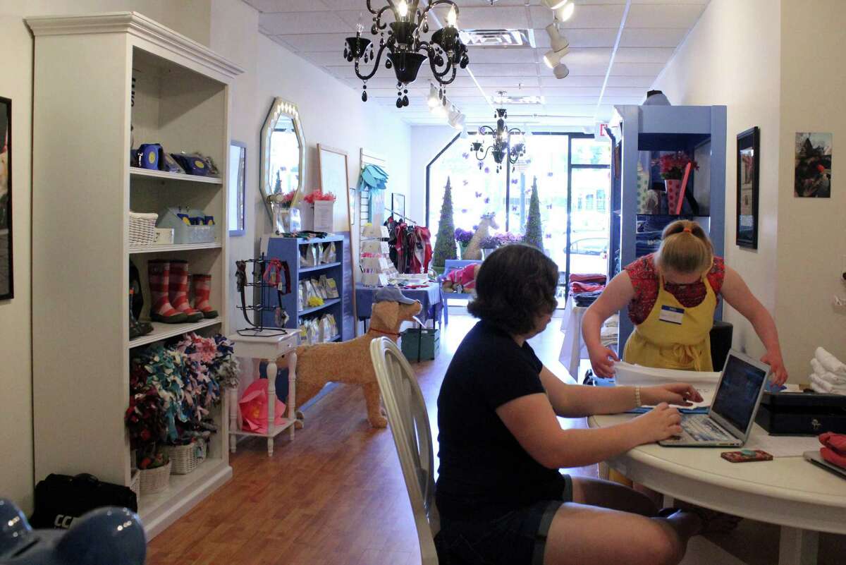 Woofgang & Co., a Fairfield shop and a non-profit that provides jobs for young adults with disabilities. The shop offers sells treats, accessories and toys for dogs and their humans.