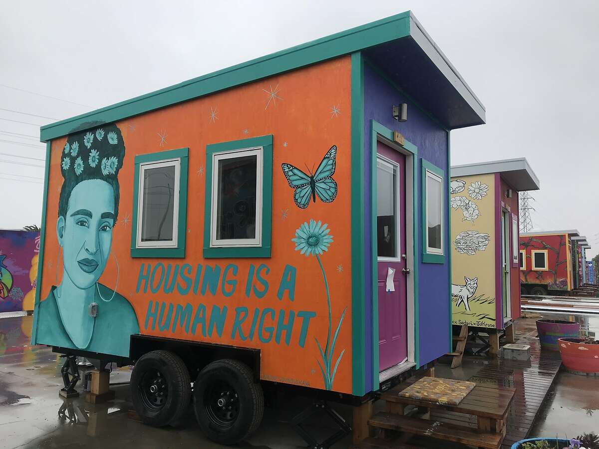 Youth Spirit Artworks’ tiny home village, the first sanctioned tiny home encampment in Oakland, eventually will house 26 young people from Oakland and Berkeley ages 18 to 23.