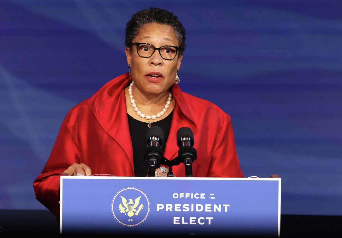 Rep. Marcia Fudge (D-OH) delivers remarks after being introduced as U.S. President-elect Joe Biden's nominee to head the Department of Housing and Urban Affairs at the Queen Theater on December 11, 2020, in Wilmington, Delaware. (Chip Somodevilla/Getty Images/TNS)