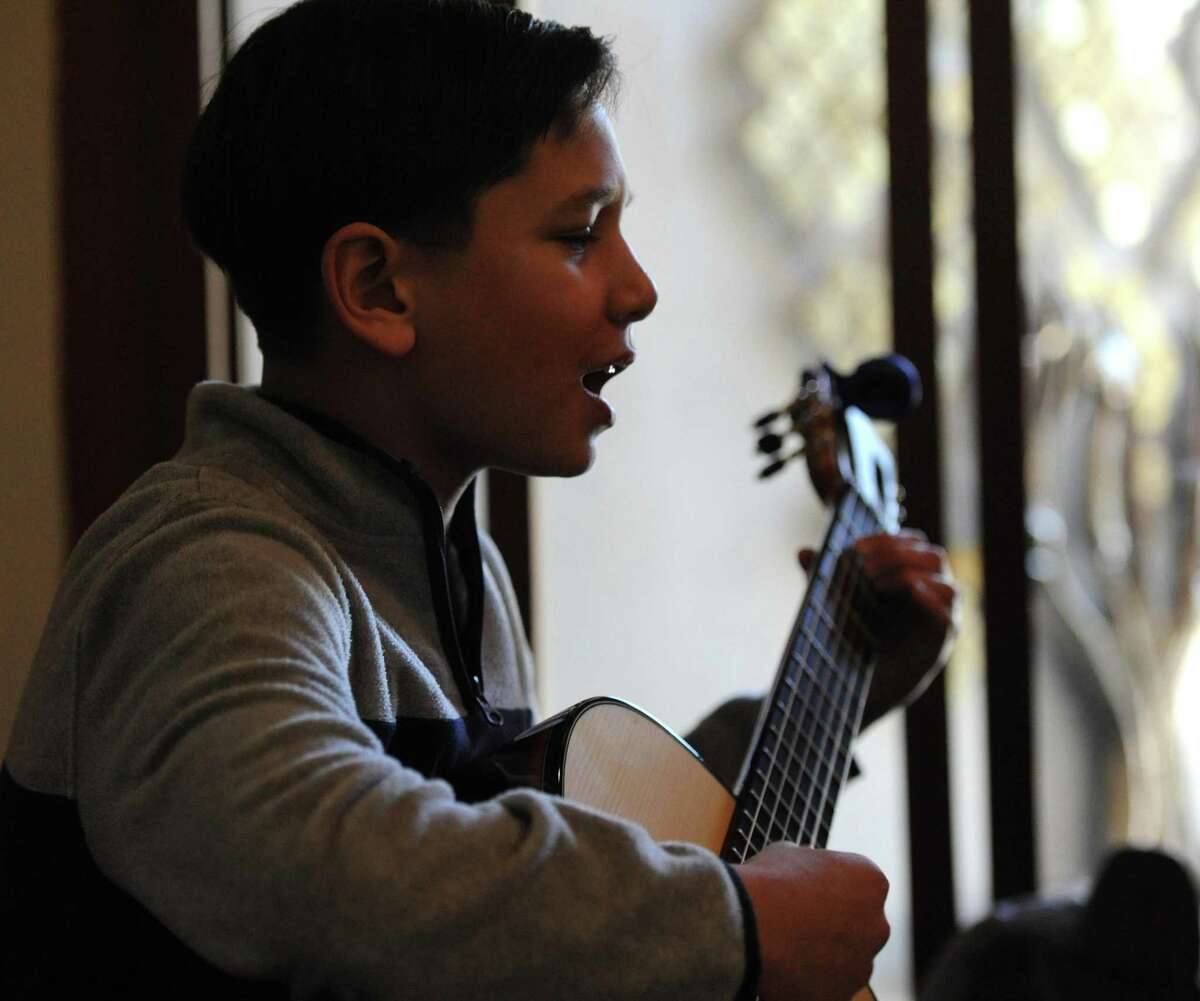 Marco Katra, of Ridgefield, prepares to perform as The Connecticut Guitar Academy hosts its first guitar competition where students 18, and under vie for the $2,000 grand prize in the semifinals during a previous year. The Ridgefield Parks and Recreation Department in Ridgefield, Conn. is offering Guitar 101 classes starting April 20.