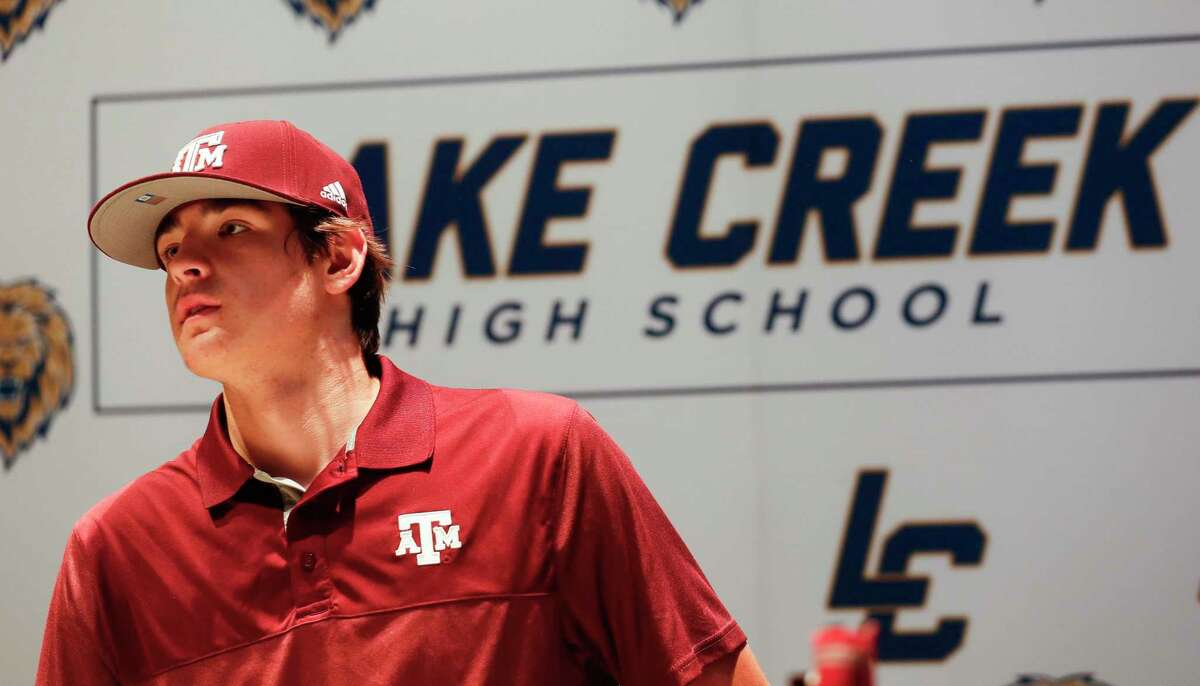 Senior pitcher Ty Sexton, a Texas A&M signee, is one of the top returning players for Lake Creek this season.