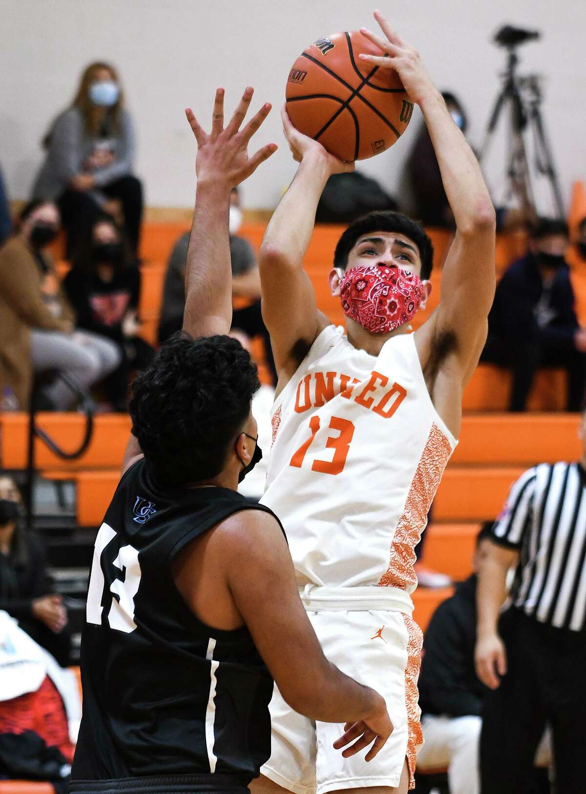 Carlos Puerto scored 13 points as United beat San Antonio Brennan 55-51 to advance in the state playoffs.