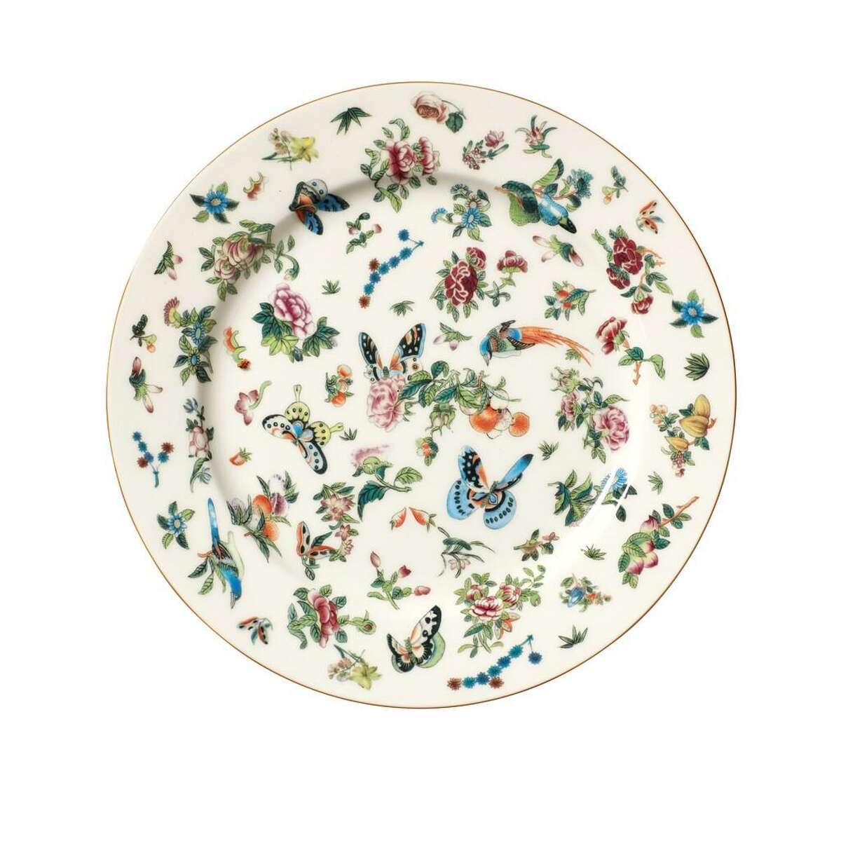 British home goods store OKA is expanding to the U.S. and a shop will open in April 2021 in the storefront on West Alabama that once housed Wisteria. Its inventory includes Adam Lippes collection for OKA, with these Roseraie dishes.