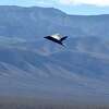 The F-117 Nighthawk stealth fighter flies on Feb. 27, 2019 in Death Valley, California.