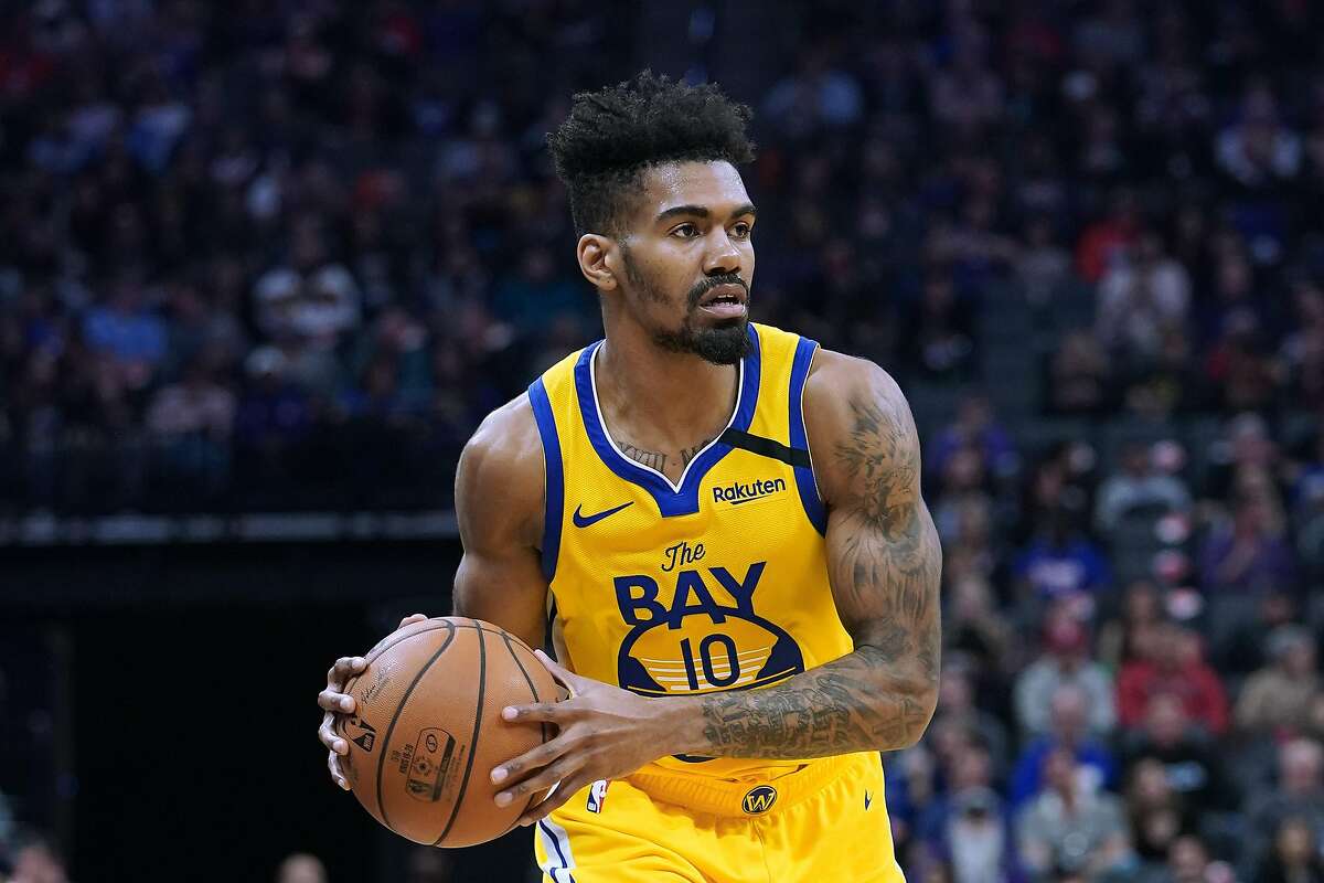 Jacob Evans, shown here with the Warriors in 2020, is back with the team that drafted him in the first round three years ago. He was traded to Minnesota last February but couldn’t crack a crowded backcourt.