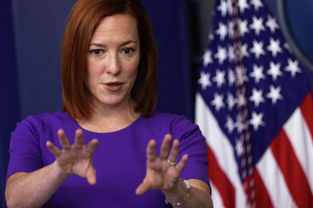 WASHINGTON, DC - FEBRUARY 24: White House Press Secretary Jen Psaki speaks during a news briefing at the James Brady Press Briefing Room of the White House February 24, 2021 in Washington, DC. Psaki held a news briefing to answer questions from the members of the press. (Photo by Alex Wong/Getty Images)