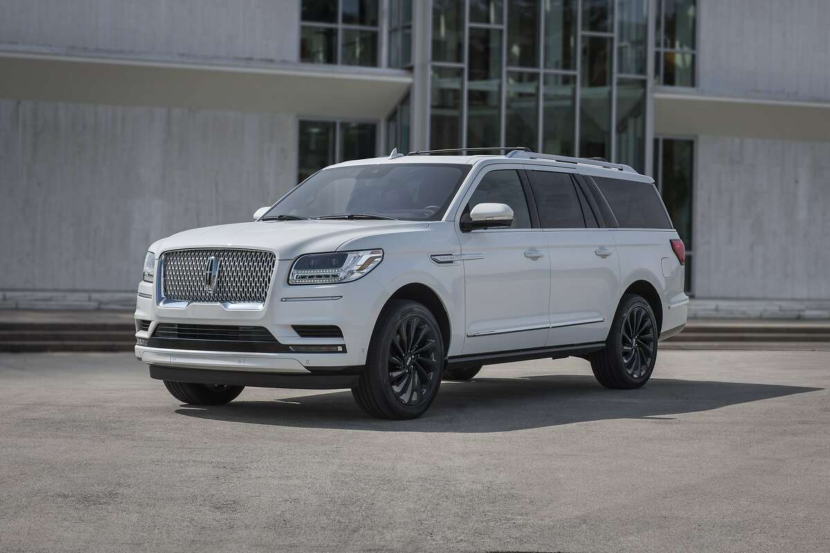 This photo provided by Ford shows the 2020 Lincoln Navigator, a three-row luxury SUV with a twin-turbocharged V6 engine and strong maximum towing capacity. (Eric Perry/Courtesy of Ford Motor Co. via AP)