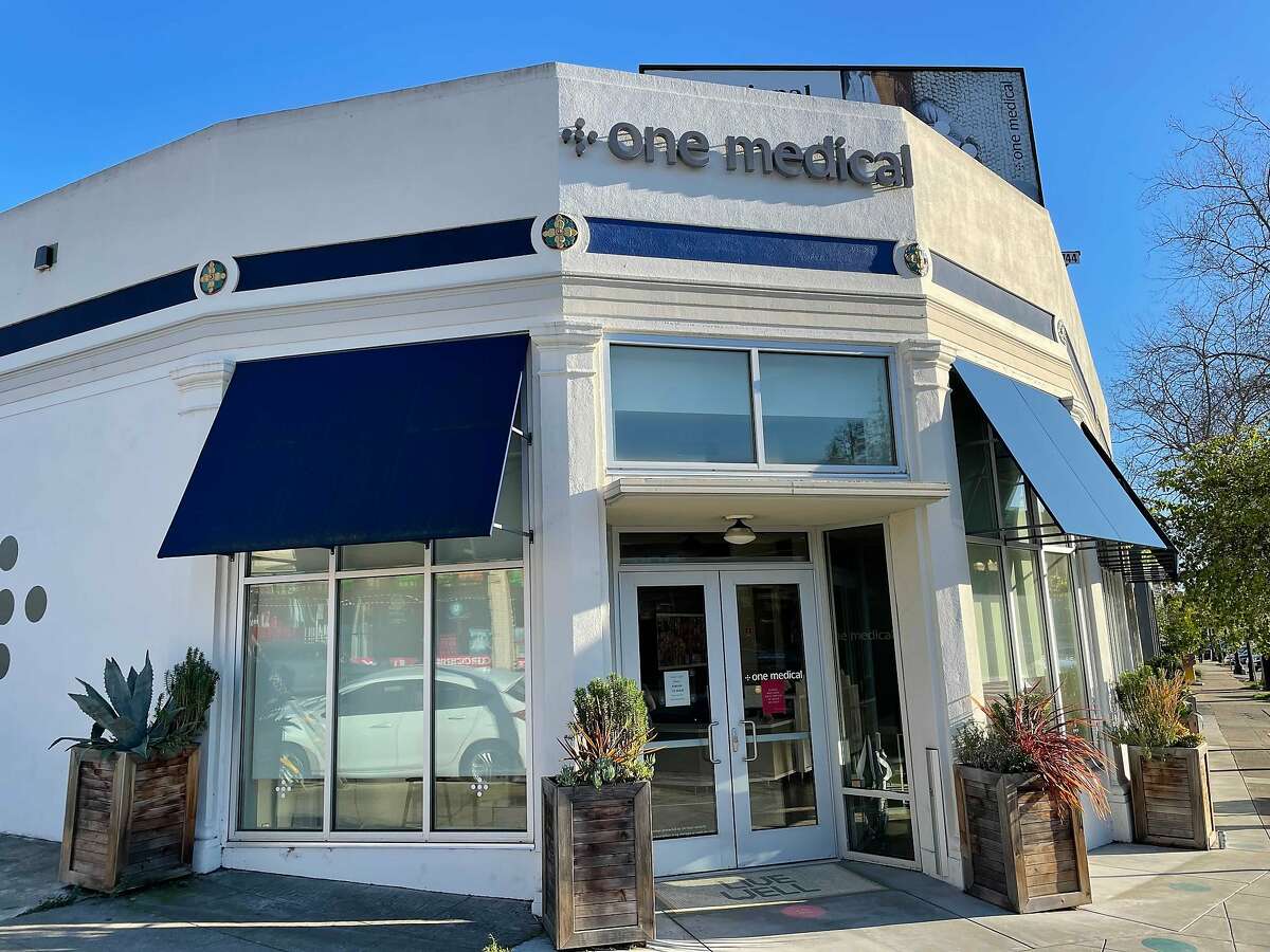 The front of a One Medical clinic on Grand Ave, Oakland, Feb. 24, 2021.