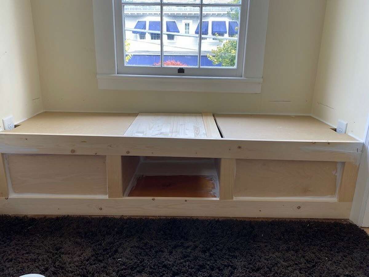 Mary Gage-Los used this space to build a window seat in her recently sold Phila Street home in Saratoga Springs.