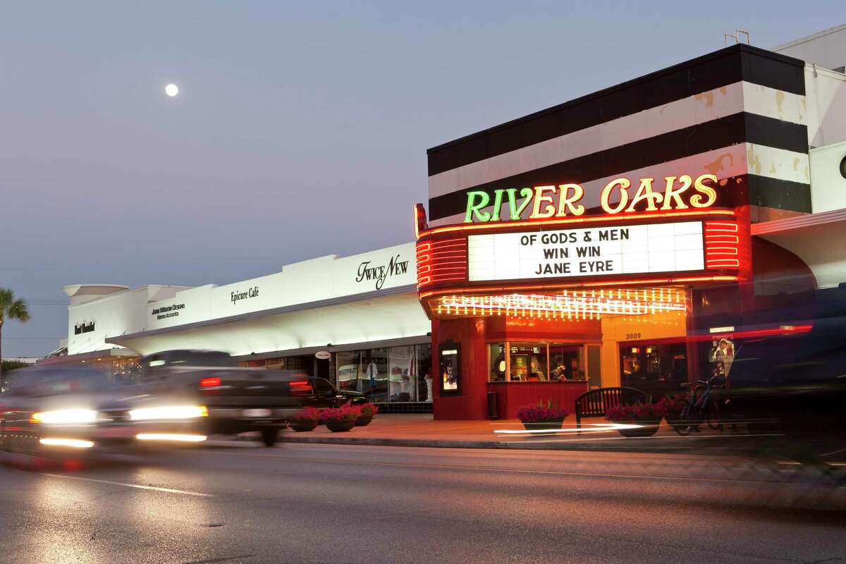 River Oaks Theater features three screens, one large screen downstairs and two smaller screens upstairs where the theater also has a full service bar for patrons. Located in the River Oaks Shopping Center the theater was built in 1939 and has been operated by Landmark Theatres since 1976. Photographed Saturday evening April 16, 2011 for a Nikki Metzgar story. Nathan Lindstrom/For the Chronicle ©2011 Nathan Lindstrom