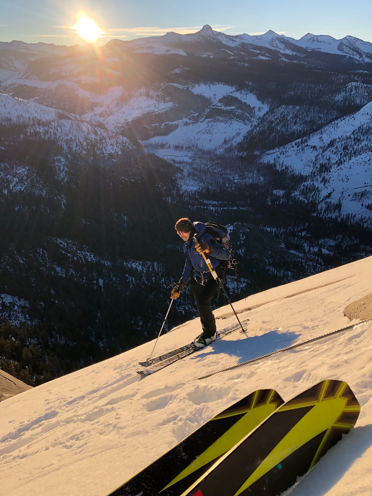 The Historic Ski Descent of Half Dome