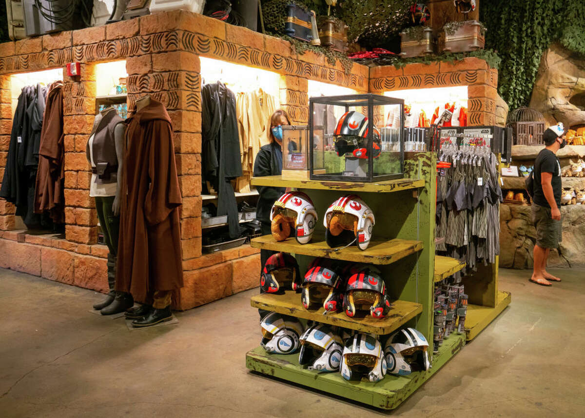 Take a look inside the new Star Wars Trading Post at Disneyland.