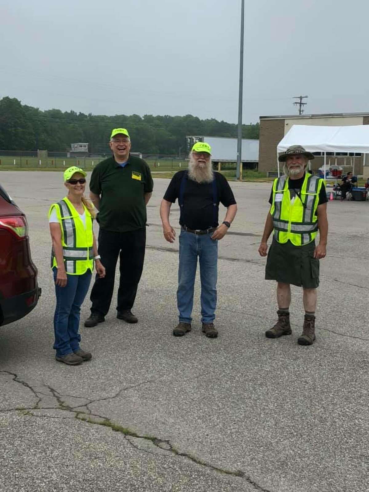 Members of the Manistee County CERT (Community Emergency Response Team) helped out at the drive-thru COVID-19 testing sites last summer. The group assists professional first responders and law enforcement during disaster situations or other emergencies, allowing them to focus on more complex tasks. (Courtesy photo)