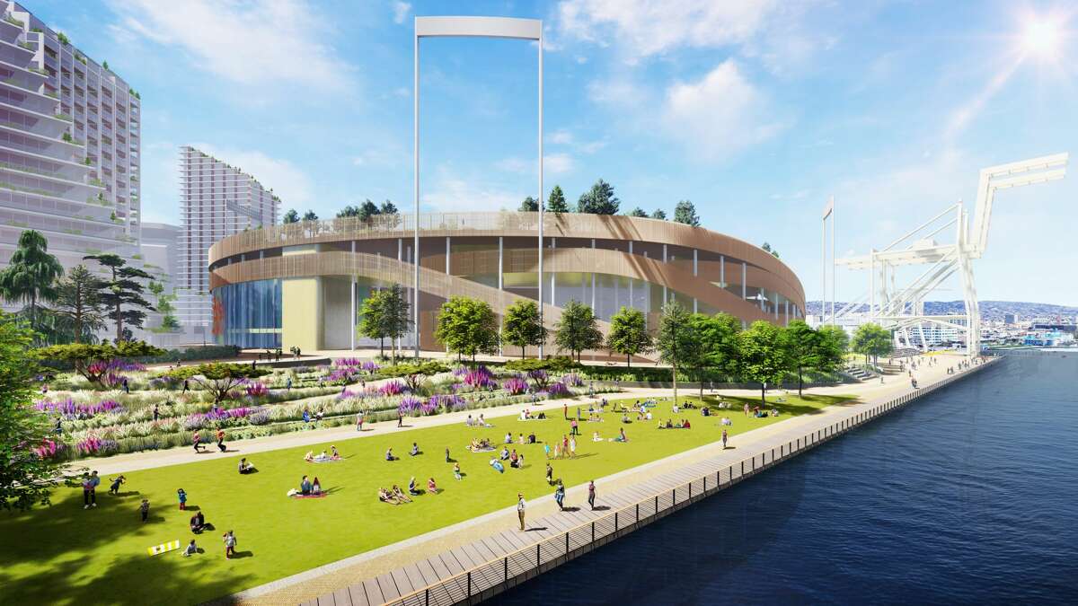 Howard Terminal Oakland A's redesign proposed Howard Terminal stadium - again