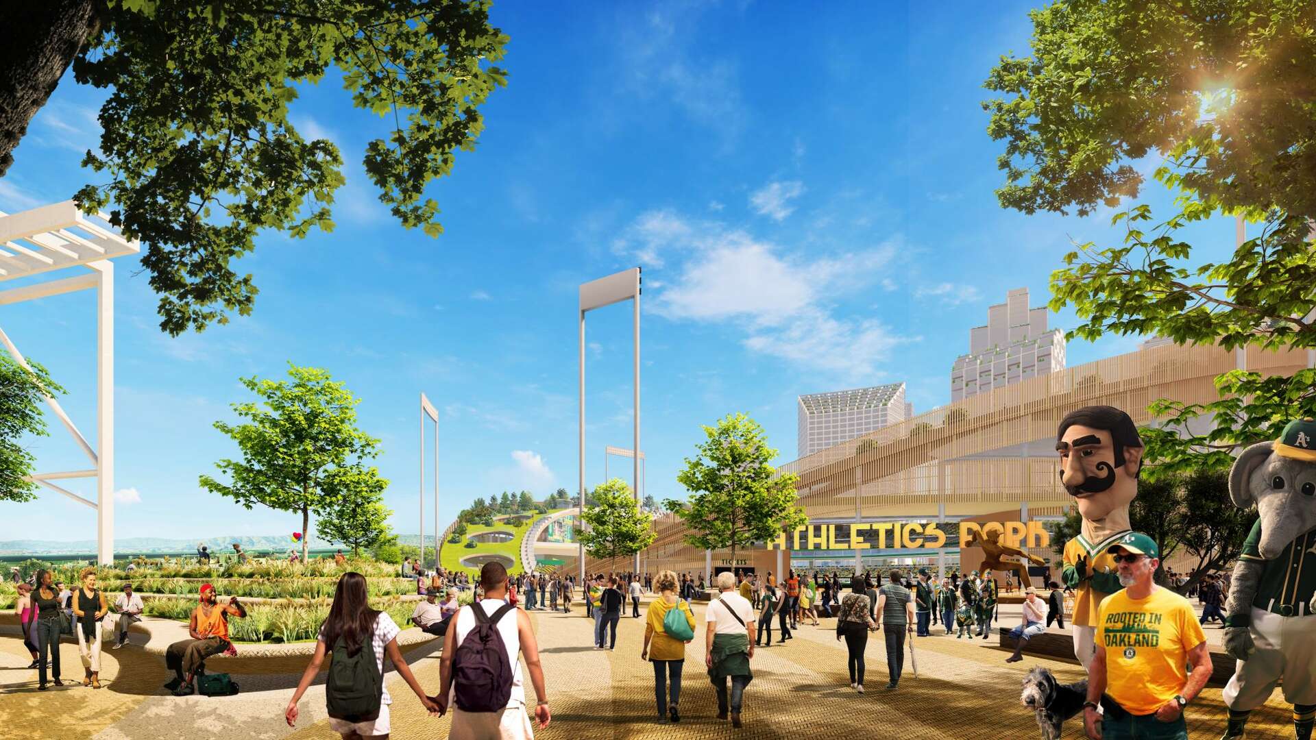 Howard Terminal Oakland A's redesign proposed Howard Terminal stadium - again
