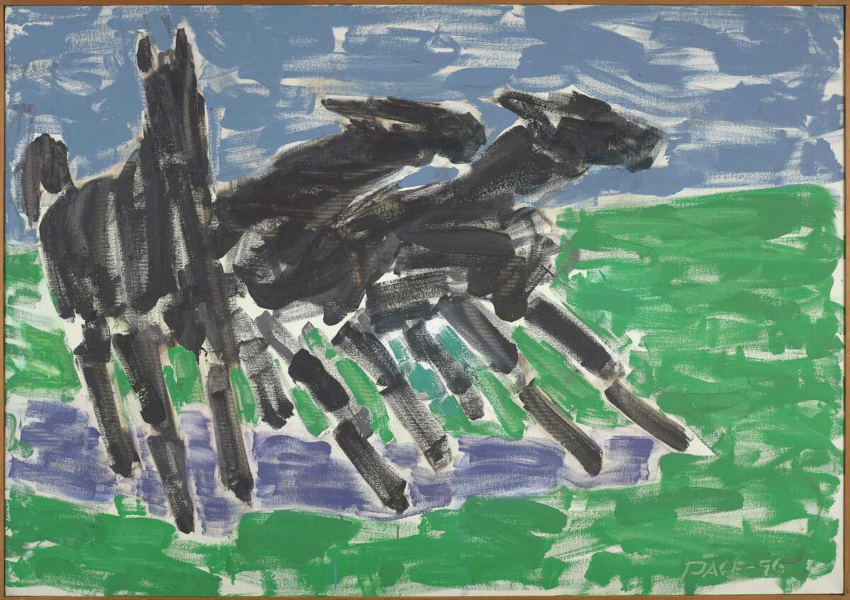 Wild Horses (96-6) 1996, oil on canvas, by Stephen Pace.
