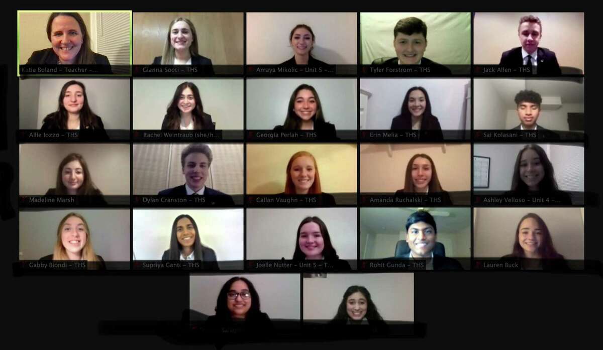 Trumbull High's We the People team