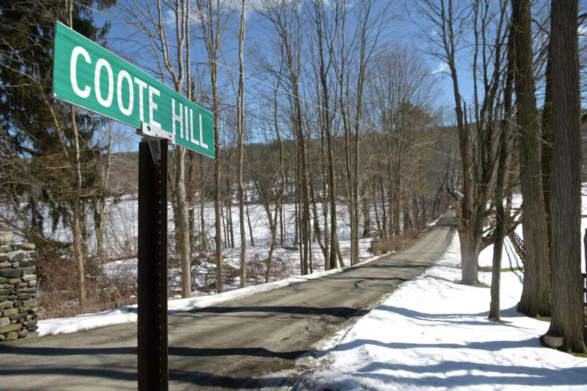 Coote Hill Road in Sherman, Conn., where a cell tower has been proposed to go up.