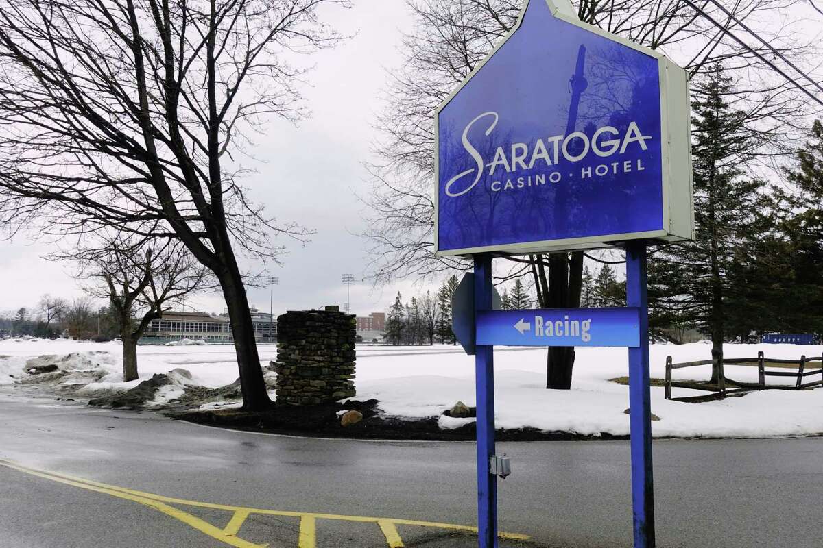 The Saratoga Casino Hotel, seen on Monday, March 1, 2021, in Saratoga Springs, N.Y., will host a COVID-19 vaccination clinic on May 12. (Paul Buckowski/Times Union)