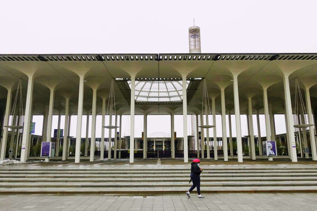 A view of the UAlbany campus on Monday, March 1, 2021, in Albany, N.Y. (Paul Buckowski/Times Union)