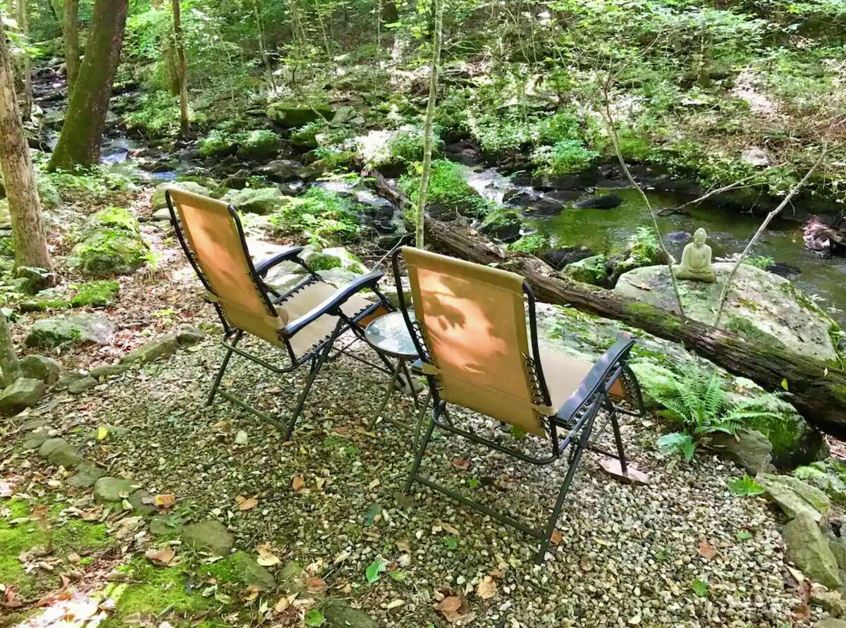 Tiny octagon house, Norwich $111 per night Airbnb description: