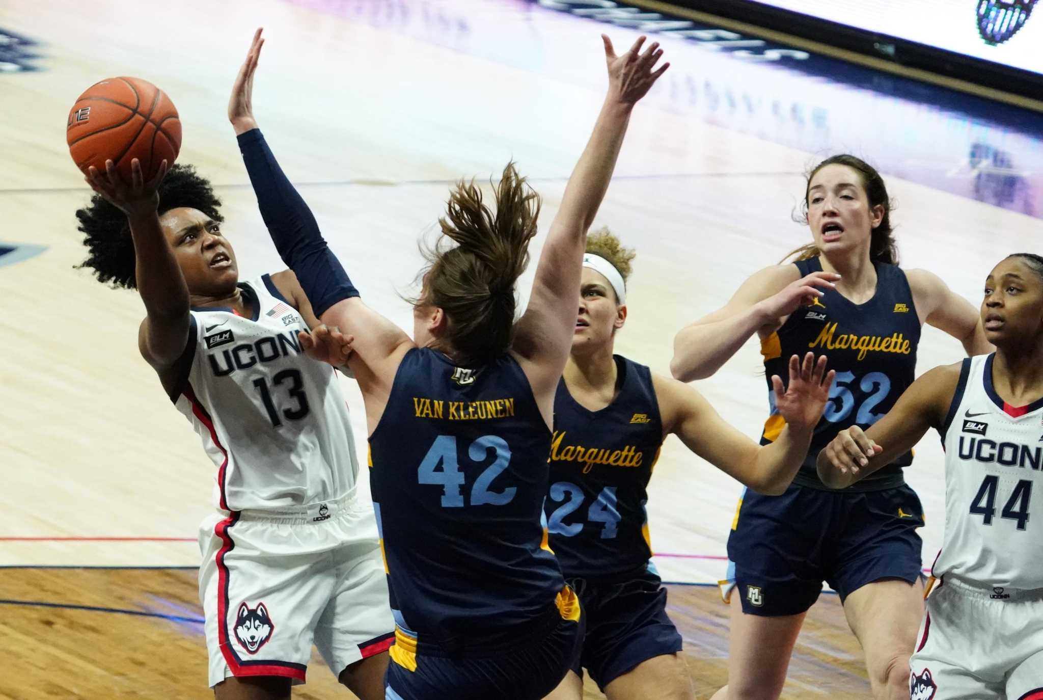 Top-ranked UConn Women Close Out Regular Season With Victory Over Marquette