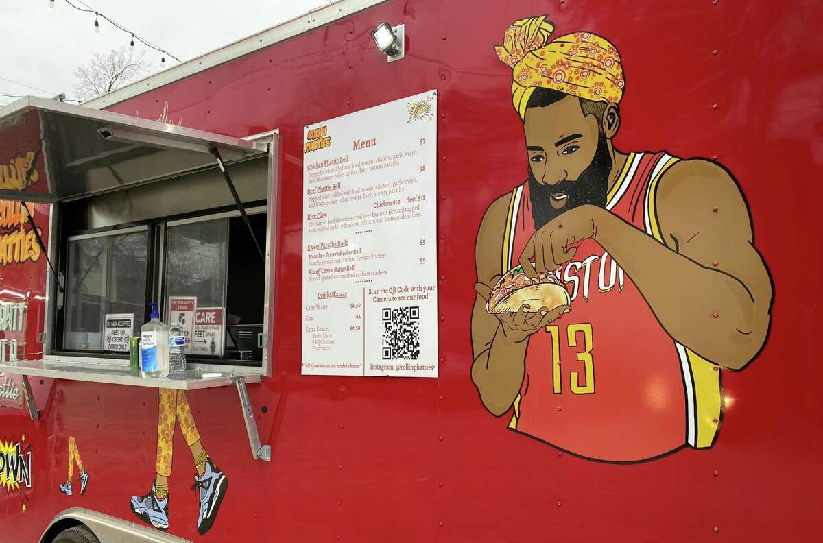 When the Rollin Phatties food truck opened in Montrose in November 2020, this James Harden mural made perfect sense. Six weeks later, the Rockets traded Harden to Brooklyn.