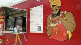 When the Rollin Phatties food truck opened in Montrose in November 2020, this James Harden mural made perfect sense. Six weeks later, the Rockets traded Harden to Brooklyn.