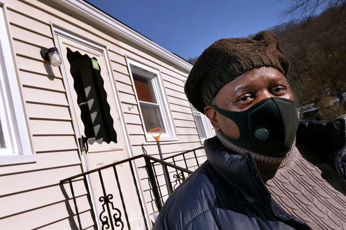 New Haven alder Honda Smith is photographed at her home in New Haven on February 26, 2021 two days after her first dose of the Moderna COVID-19 vaccination.