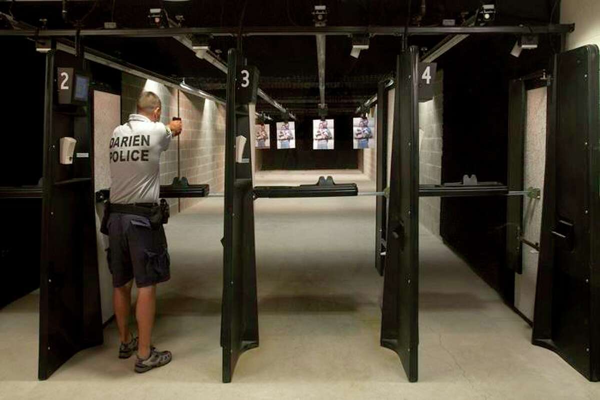The Darien Police Department addition was completed in 2012. This is their 4-lane indoor firearms training range.  Darien PD  square footage is 36,938 square feet.