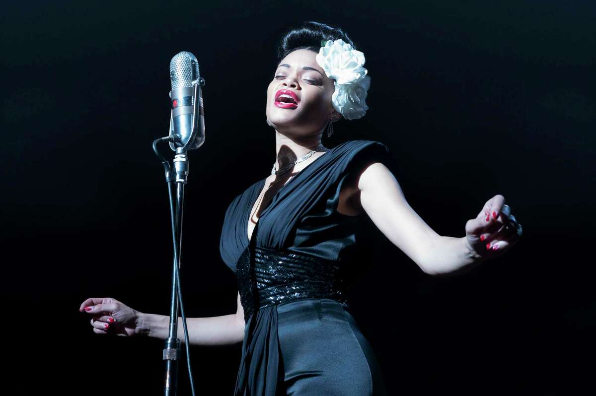 This image released by Paramount Pictures shows Andra Day in "The United States vs Billie Holiday." (Takashi Seida/Paramount Pictures via AP)
