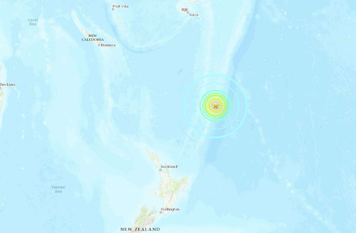 The United States Geological Survey reports a preliminary magnitude 7.3 earthquake struck near Gisborne, New Zealand