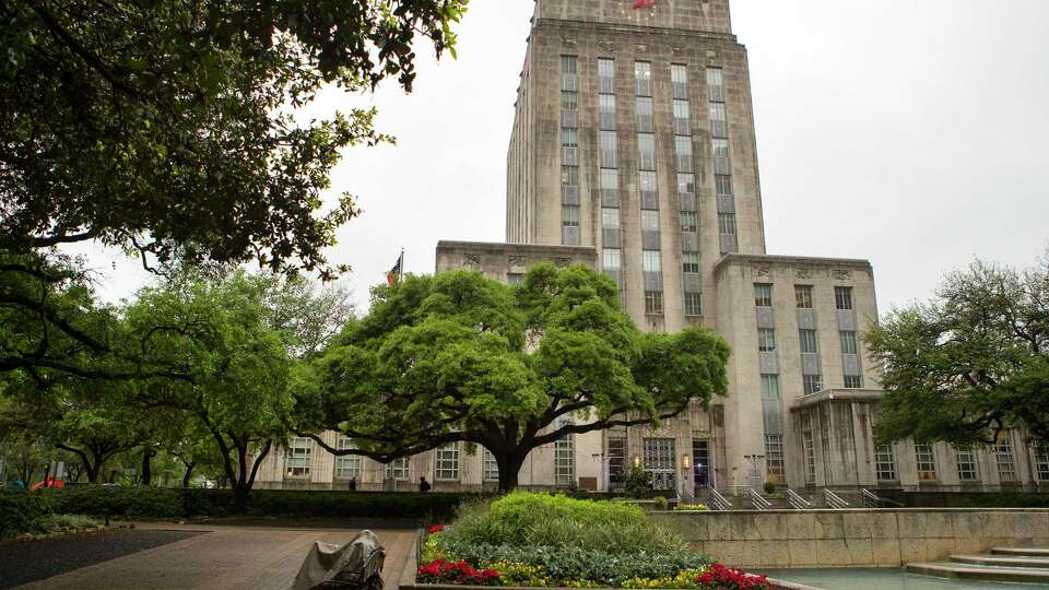 Houston City Hall is shown Friday, March 20, 2020.