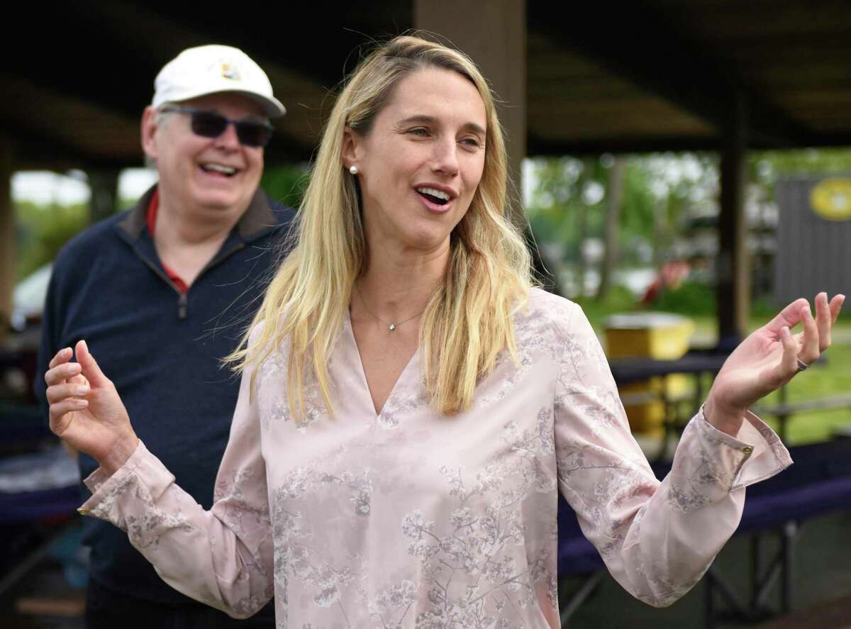 State Rep. Caroline Simmons, D-Stamford, said she's seen more bipartisan cooperation in the legislature this year, perhaps due to the common bond of coronavirus.
