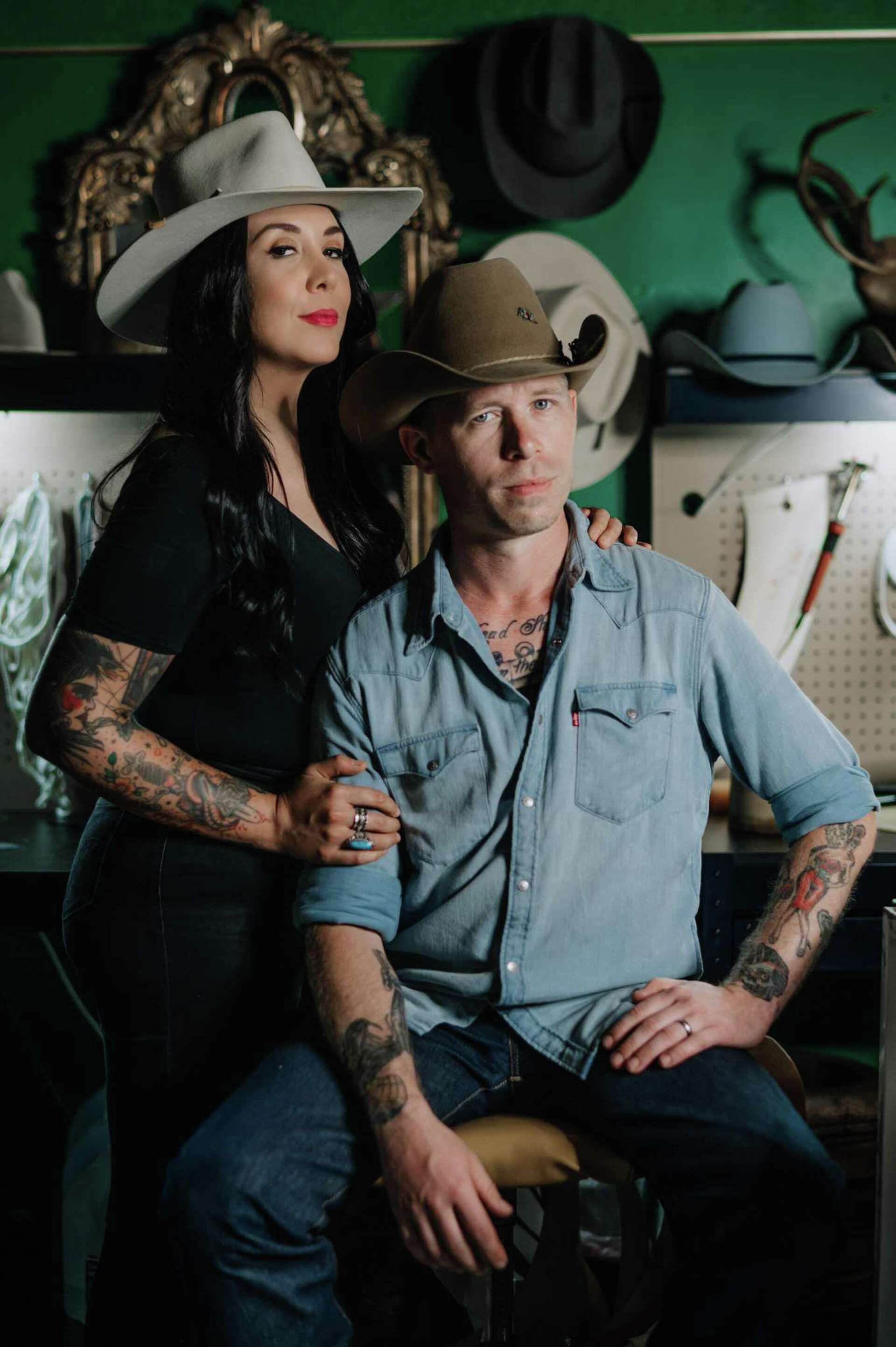 Houston couple designs bespoke Western wear and cowboy hats