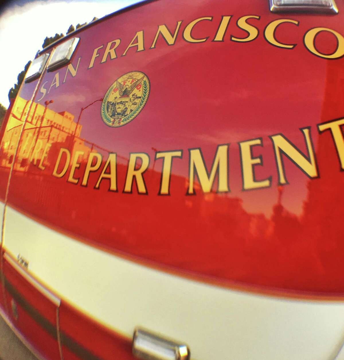 This file photograph shows a San Francisco Fire Department vehicle.