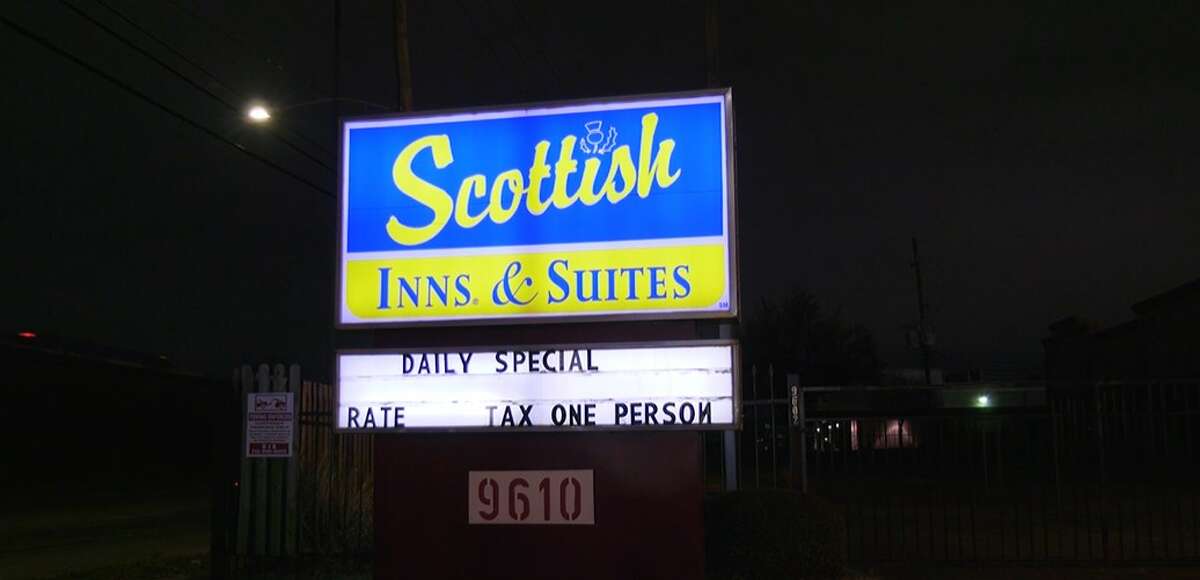 A woman died after being taken to the hospital from the Scottish Inn and Suites in southwest Houston, prompting a Houston Police Department homicide investigation.