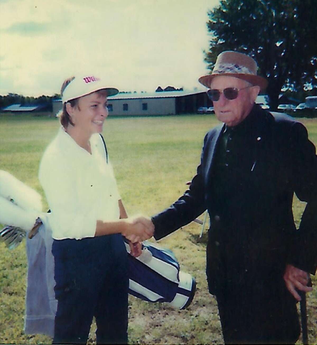 Broadcaster Dottie Pepper of Saratoga Springs will appear on "Antiques Roadshow" at 8 p.m. Monday, May 3, on PBS. Pepper with George Pulver Sr. during a lesson in the late summer 1984 at Duffer’s Den, just prior to her return to Furman University. The photo was taken by Pulver's daughter Madelyn.
