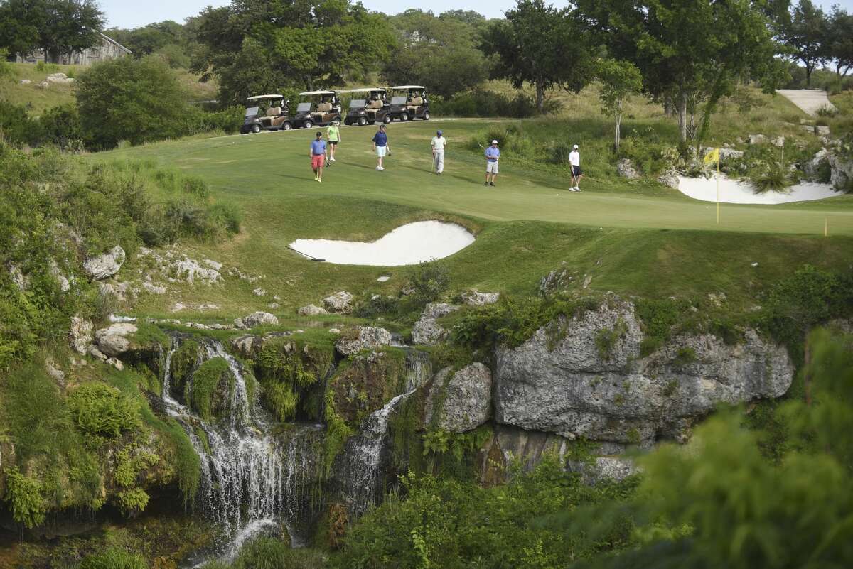 The 16th hole on the Cordillera Ranch golf course is considered one of the most picturesque anywhere.