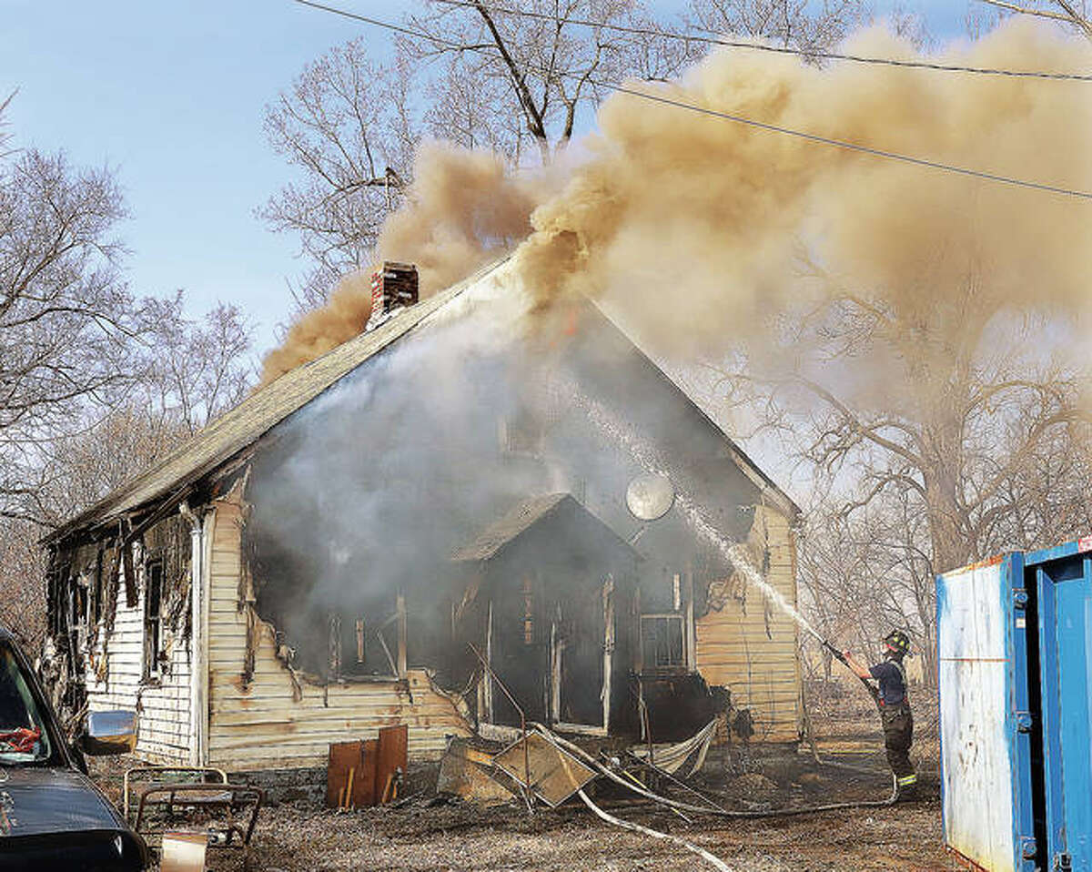 Fire guts West Alton house