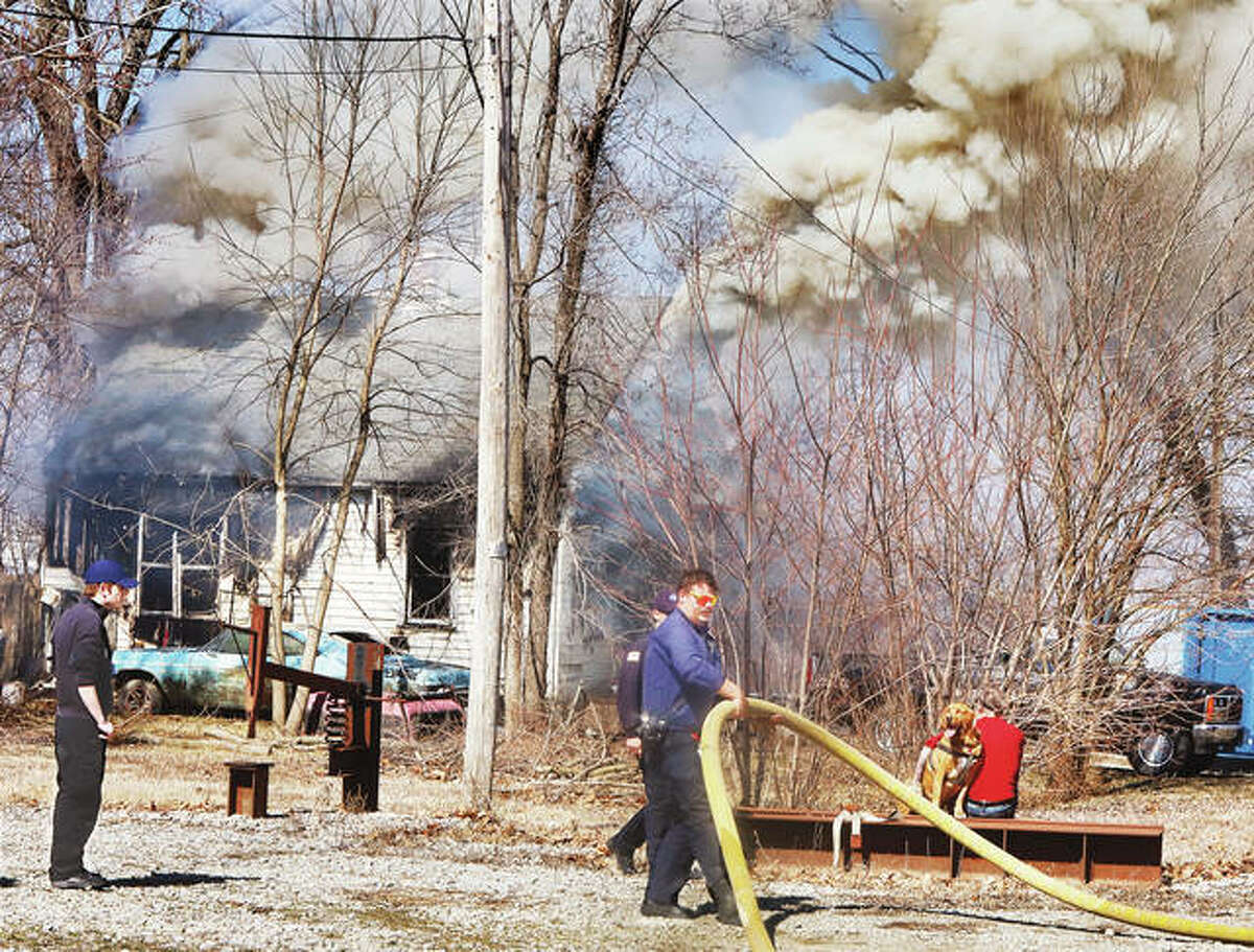 Fire guts West Alton house