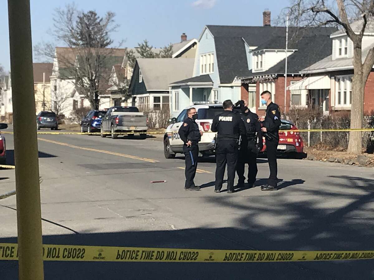 Troy police investigate after receiving a report Tuesday of gunfire near the intersection of Third Avenue and 108th Street. So far, there is no sign that anyone was struck.