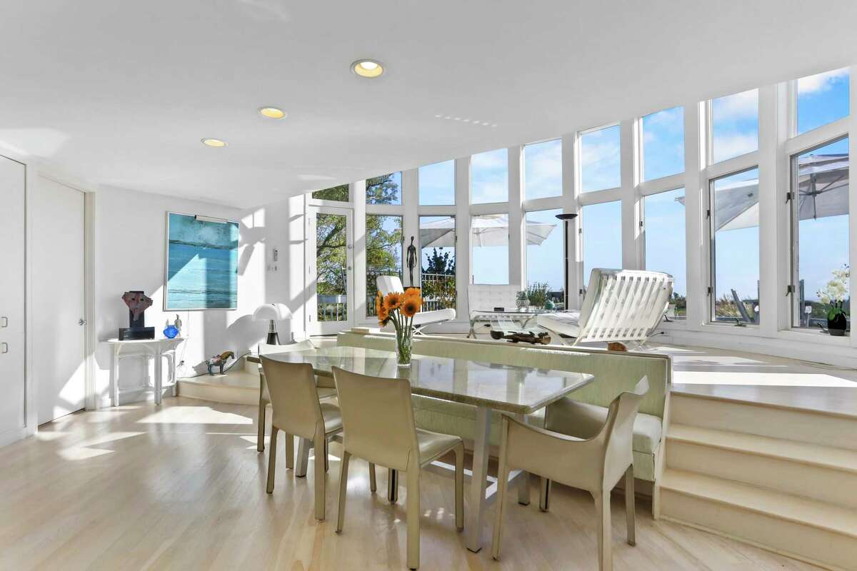 Dining room and sunroom at 8 Langdon Road, Westport.
