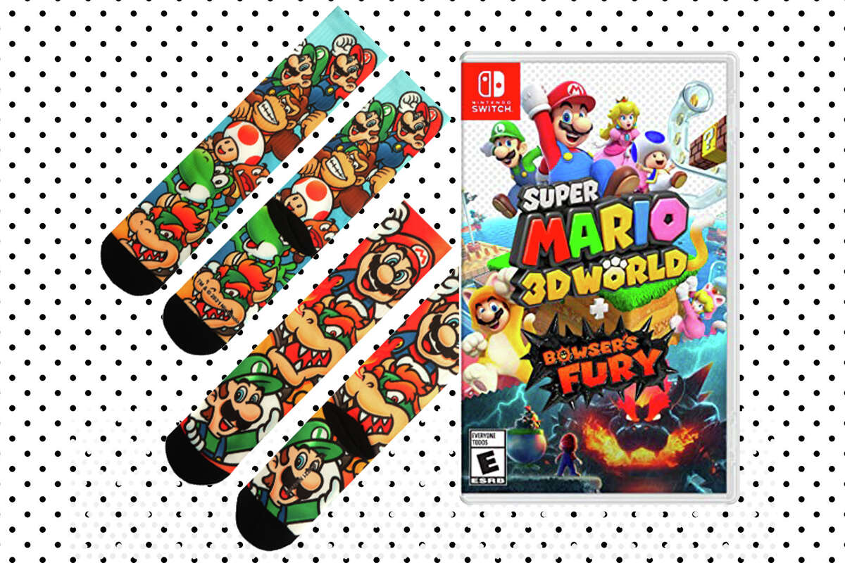 Super Mario 3D World + Bowser’s Fury & Two Pairs of Mario Socks for $59.88