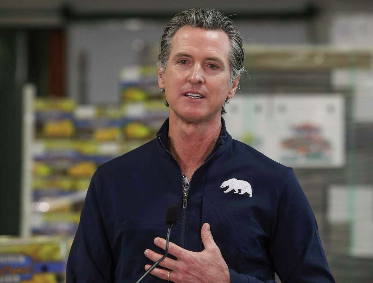 In this Feb. 17 file photo, Gov. Gavin Newsom speaks during a news conference in Coachella (Riverside County). On Thursday, Newsom signed a bill that allows business to write off expenses on their state taxes if they were paid for with Paycheck Protection Program loans that were later forgiven, mirroring how the money is treated for federal tax purposes.
