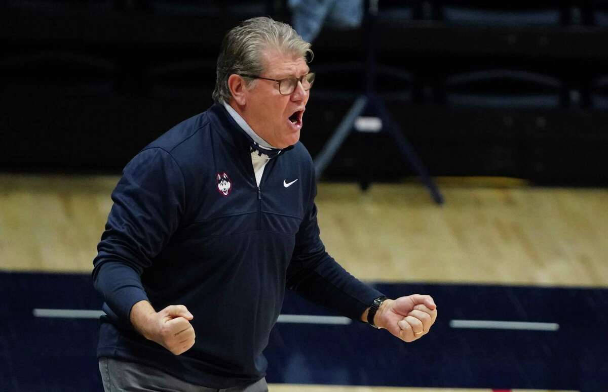 UConn women’s basketball coach Geno Auriemma and the Huskies are expected to be a No. 1 seed in the NCAA tournament.