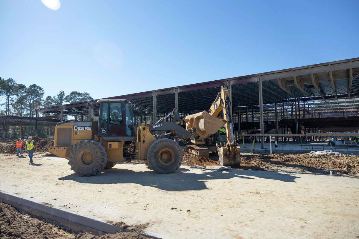 Construction takes place at the location of Willis ISD's new elementary school near Longmire Road, Dec. 9, 2020, in Willis. The two-story campus is expected to house 850 kindergarten through fifth grade students and will be the sixth elementary school in the district.